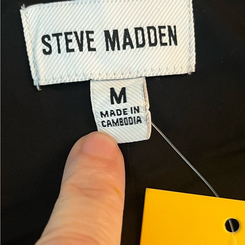 NWT Steve Madden Women's Vest Black Sz M - Picture 8 of 11